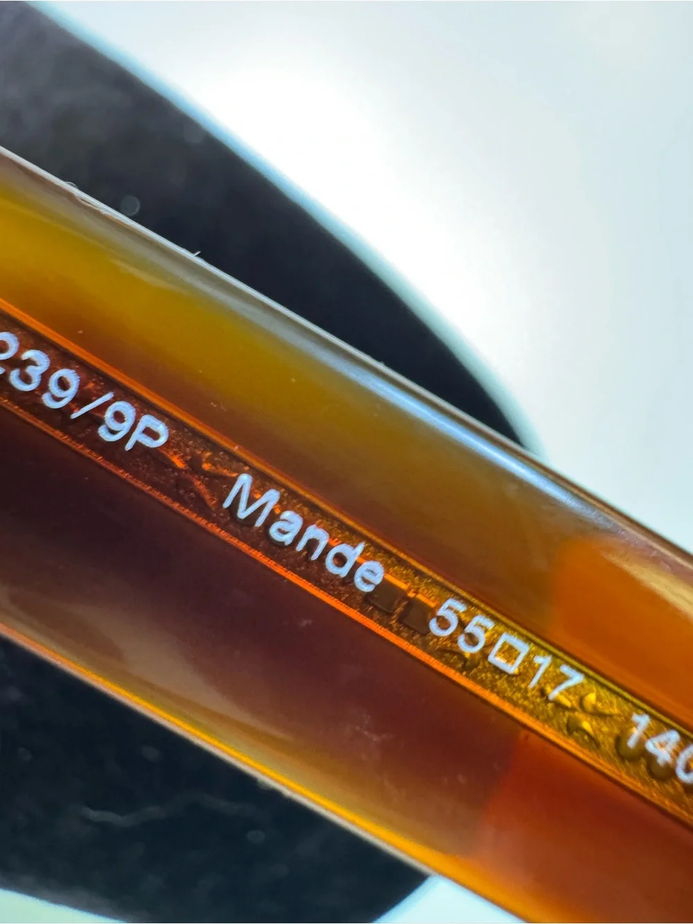 Oliver Peoples “Mande” vintage horn tortoise rim sunglasses